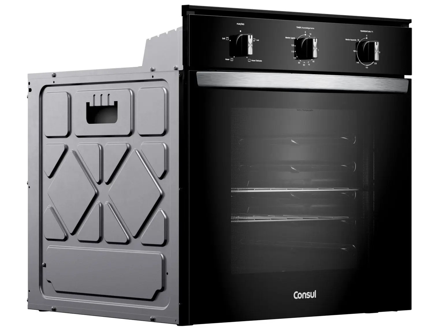 Forno de Embutir Elétrico Consul 84 Litros Preto com Timer Autodesligamento e Grill - COB84BE - Imagem 5