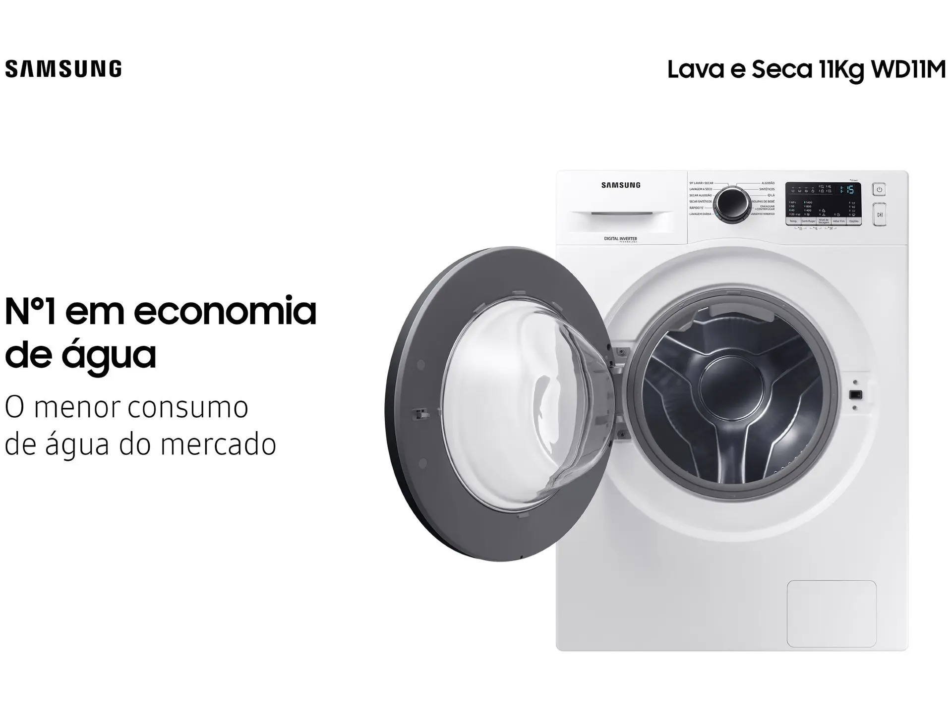 Lava e Seca Samsung WD11M com Digital Inverter WD11M4473PW Branca 11/7kg - Imagem 4
