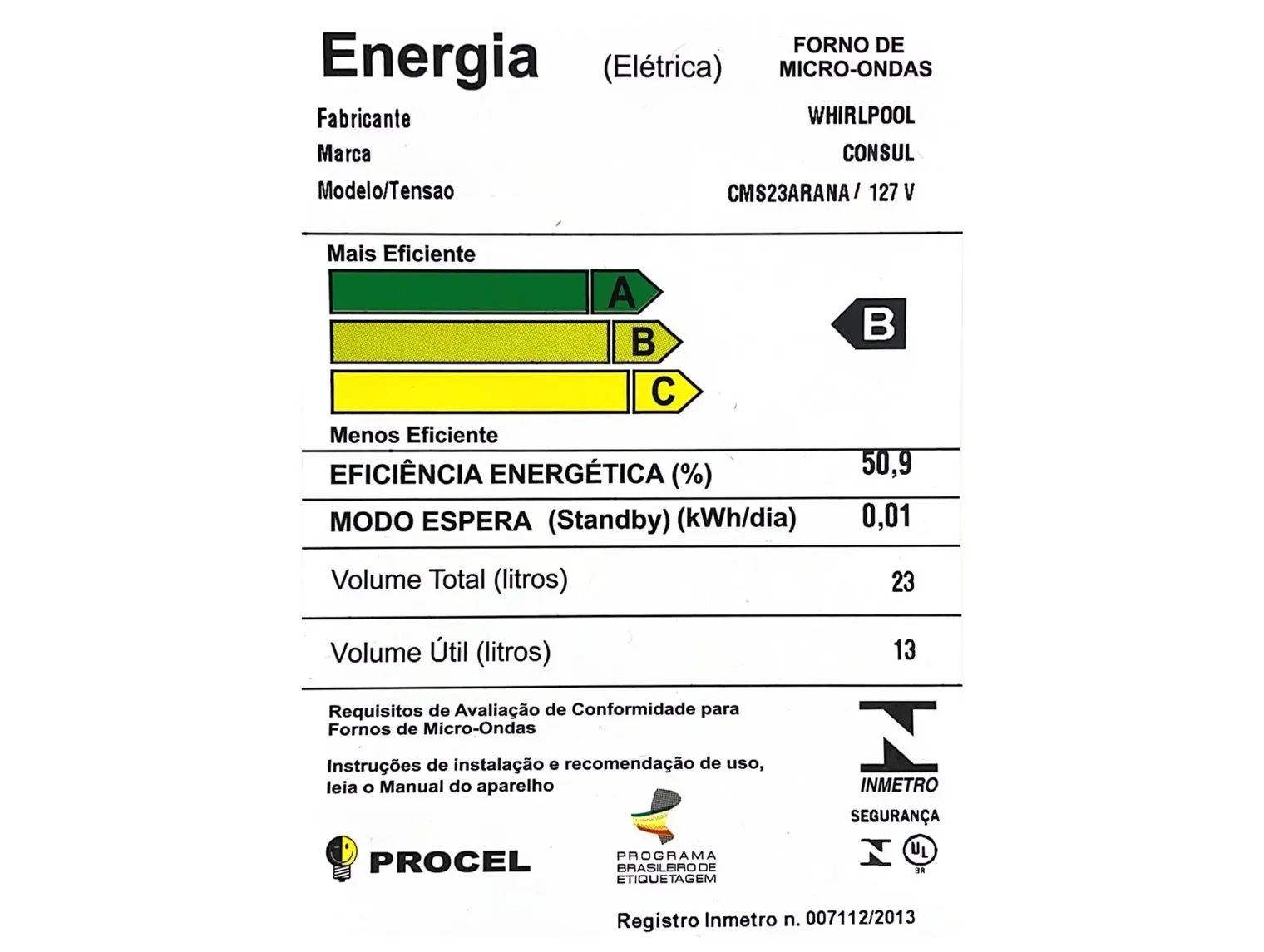 Micro-ondas Consul 23L Inox CMS23AR - Imagem 6