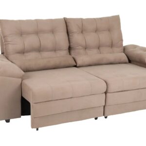 Sofá 3 Lugares Retrátil Reclinável Suede Phormatta Colômbia SMP