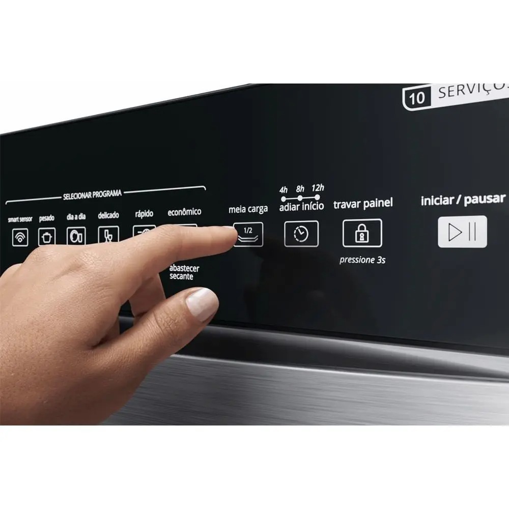 Lava-Louças 10 Serviços Brastemp Cor Inox com Ciclo Pesado - BLF10BR - Imagem 5