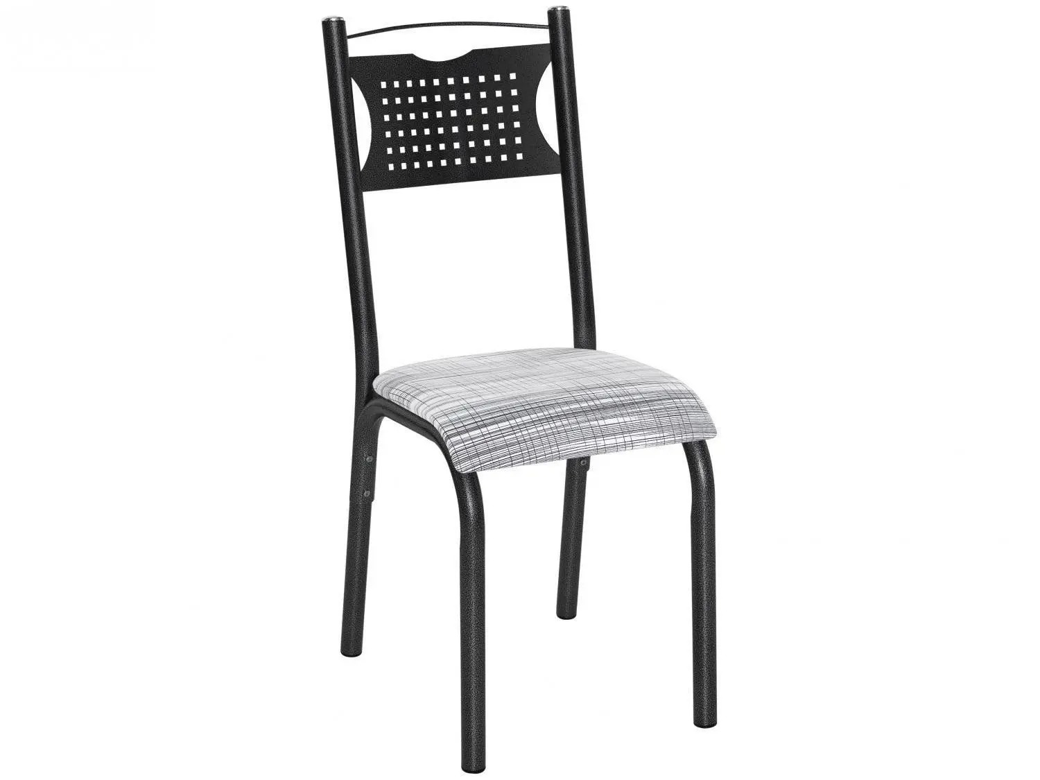 Mesa de Jantar 4 Cadeiras Retangular Aço Tampo Granito Poeme Ciplafe - Imagem 6