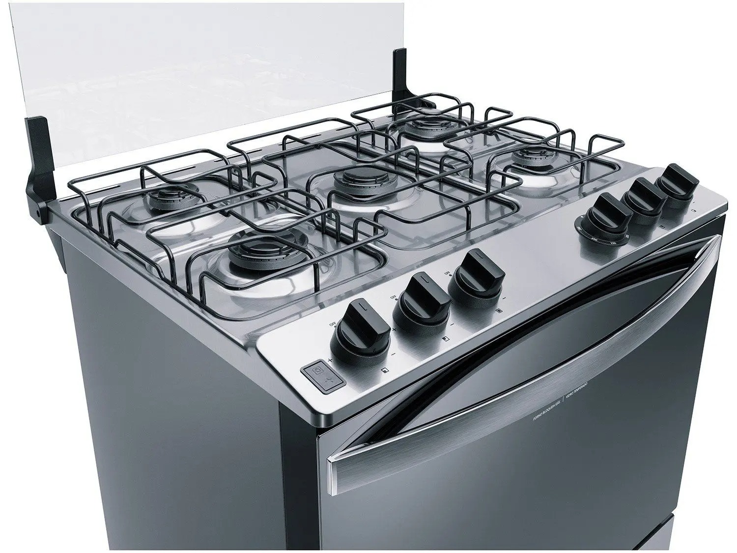 Fogão Brastemp 5 Bocas Inox com Botôes Removíveis - BFS5NCRUNA Bivolt - Imagem 7