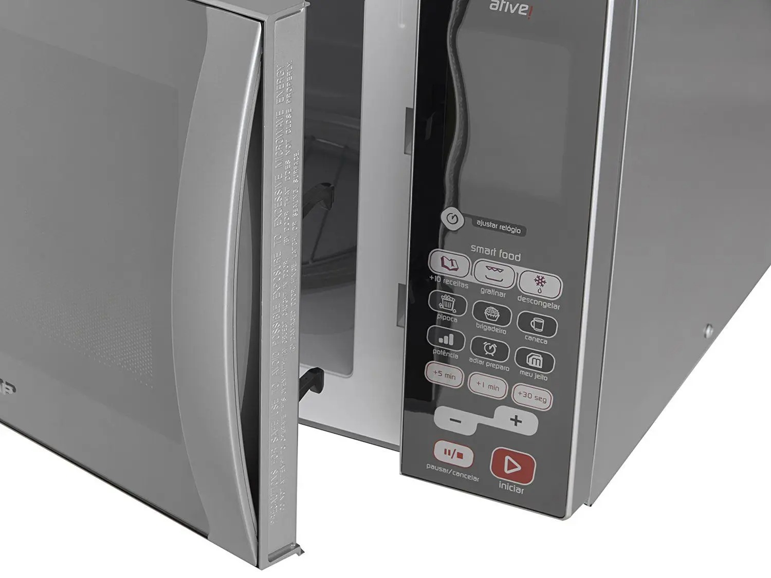 Micro-ondas Brastemp 38 Litros cor Inox Espelhado com Grill - BMJ38AR - Imagem 7