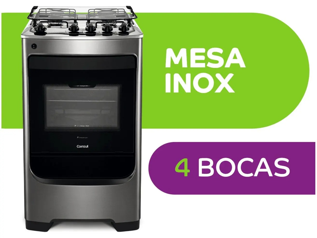 Fogão a Gás de Piso 4 Bocas com Acendimento Automático Consul - CFO4NAR - Imagem 5