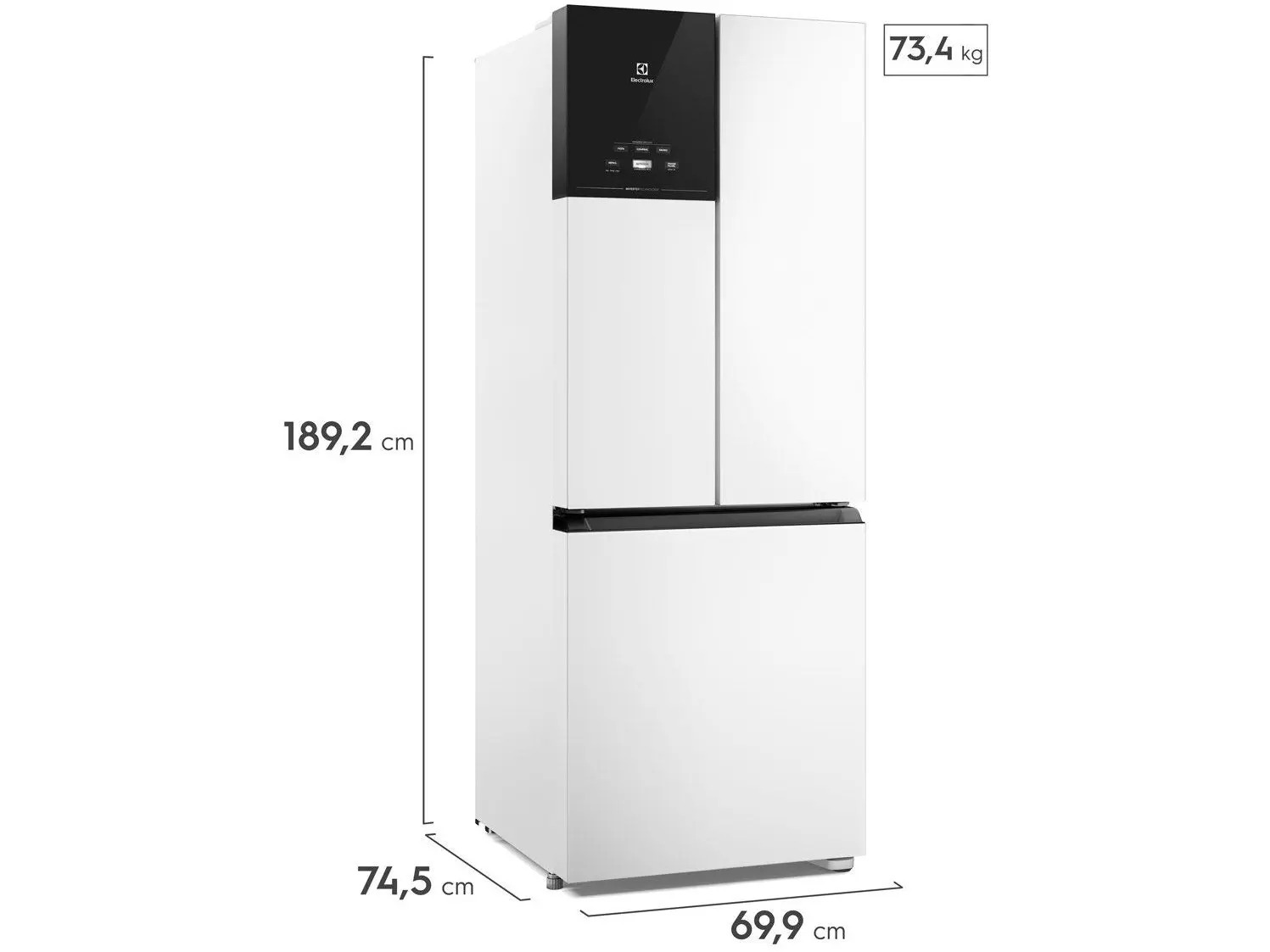 Geladeira Electrolux Frost Free Inverter 484L Efficient AutoSense 3 Portas Branca (IM7) - Imagem 5