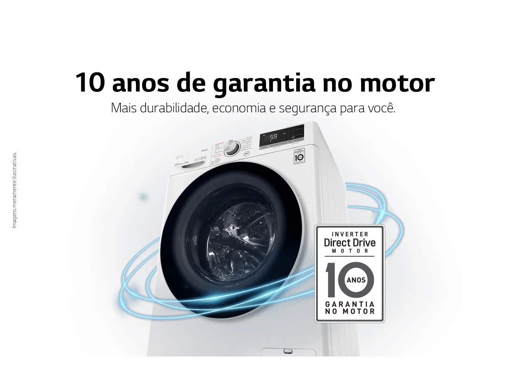 Lavadora Smart VC4 13kg Branca AIDD 220V - LG - Imagem 3