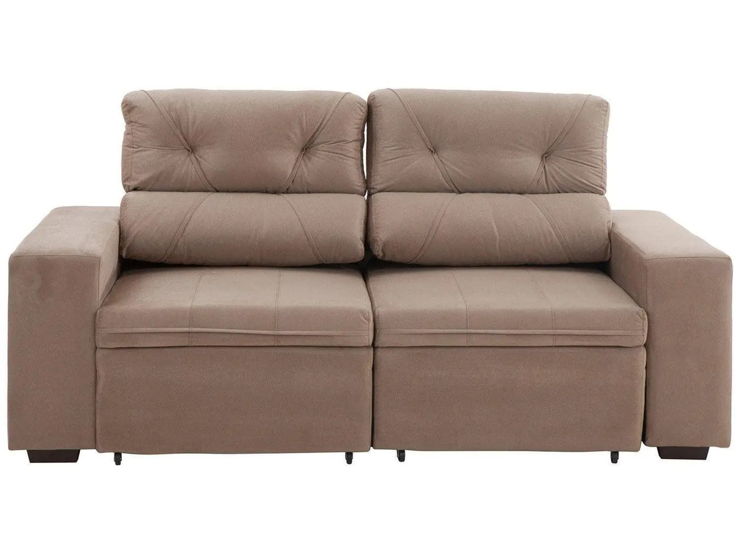 Sofá Retrátil Reclinável 3 Lugares Suede - Phormatta Evolution SMP - Imagem 2