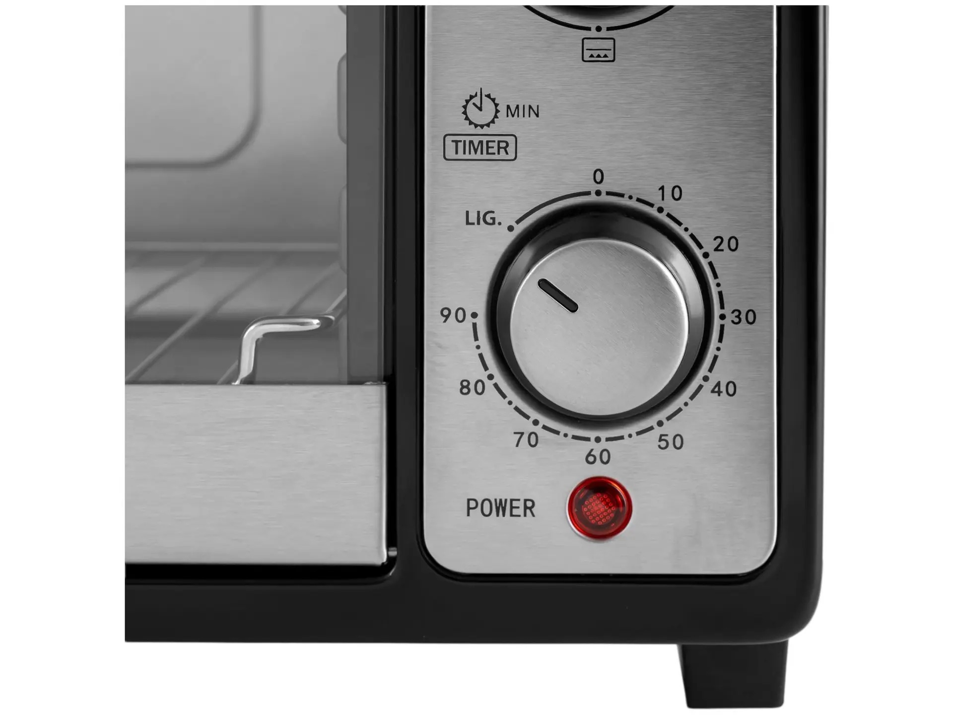 Forno Elétrico de Bancada Mondial Multifuncional 52L Preto e Prata Grand Family II FRN-52-B - Imagem 7