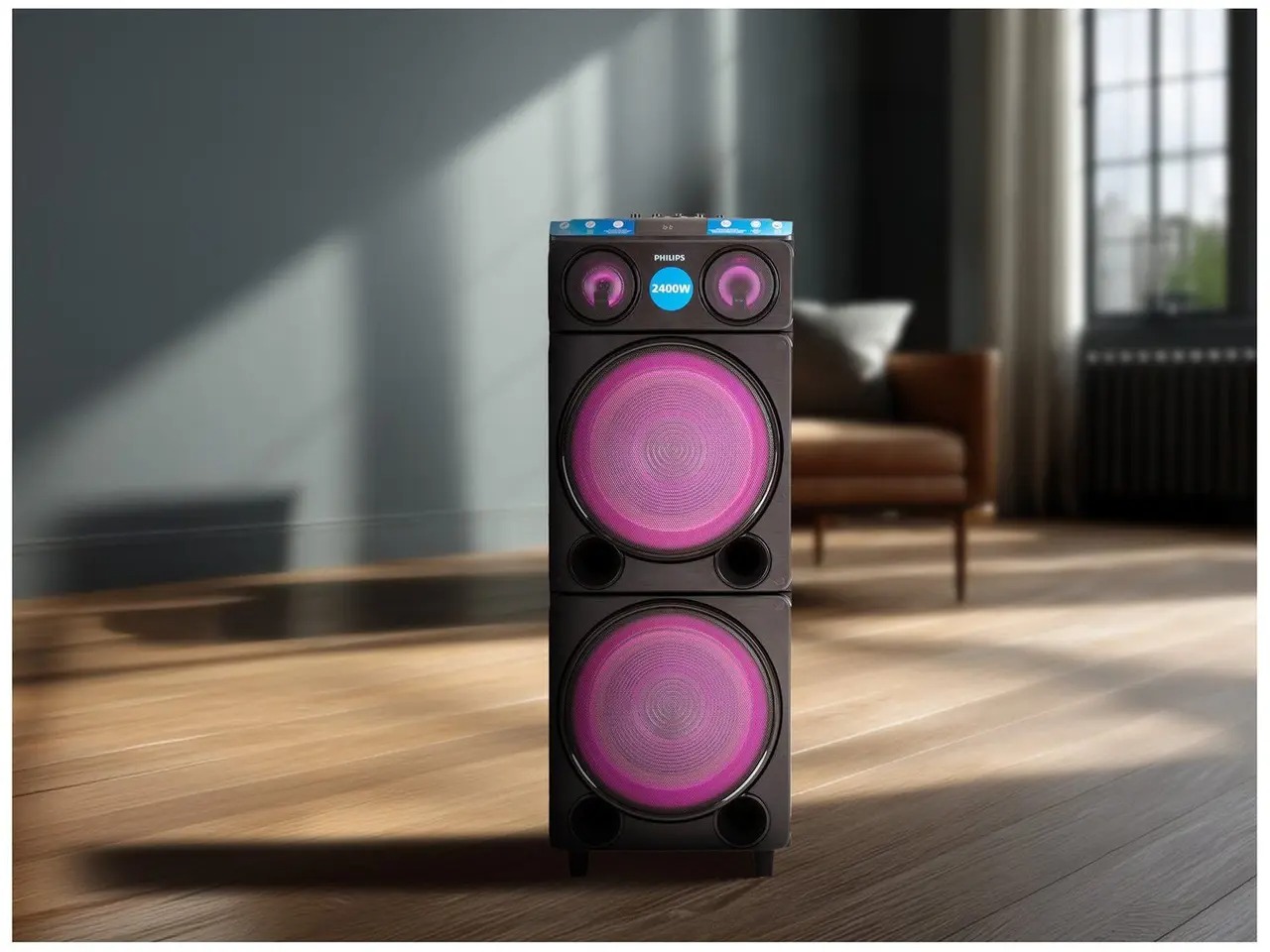 Caixa de Som Torre Philips TAX5509/78 Party Speaker 2400W - Imagem 10
