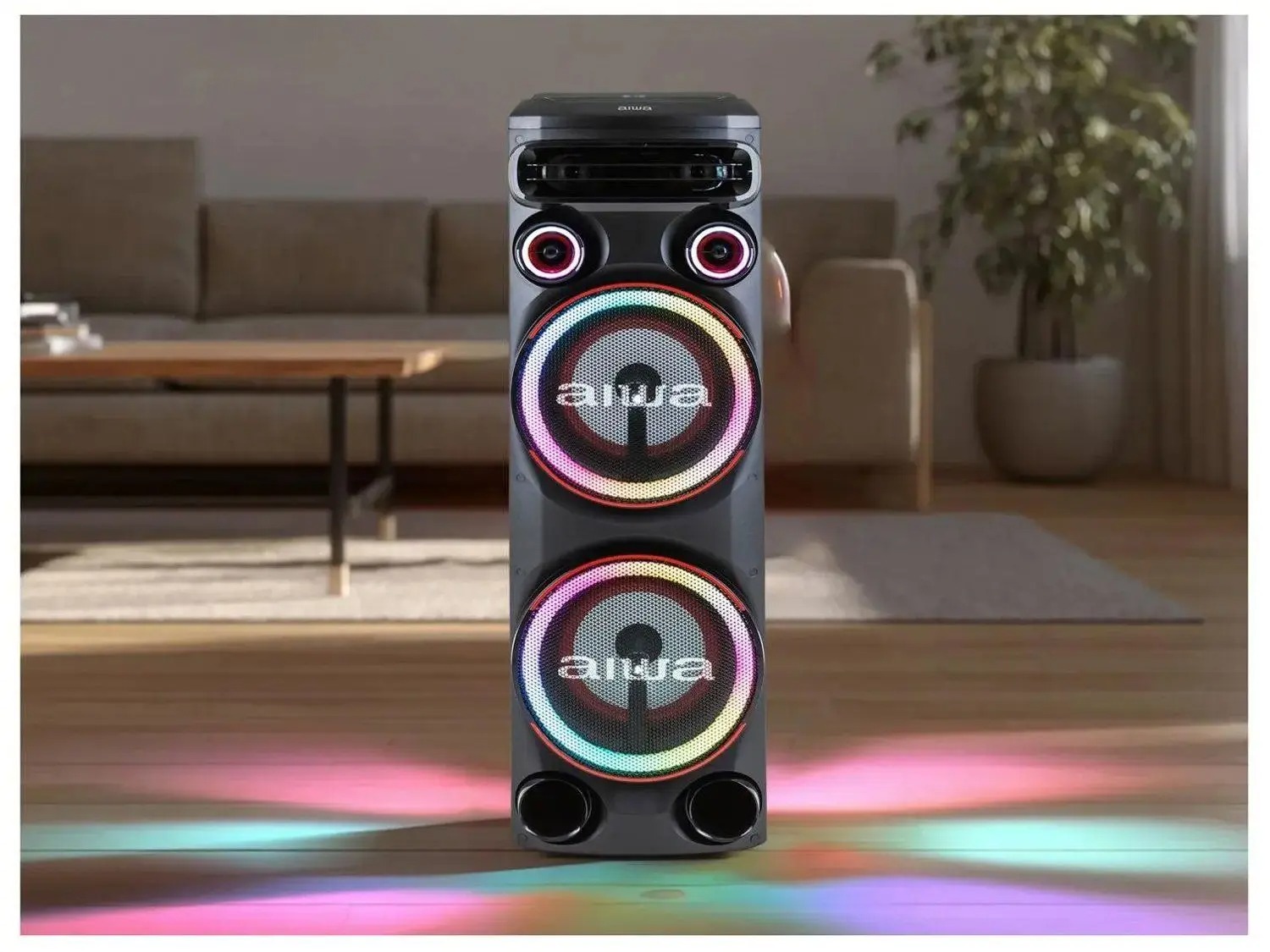 Caixa de Som Torre Aiwa AWS-T2W-02 Bluetooth 2300W RMS Amplificada - Imagem 12