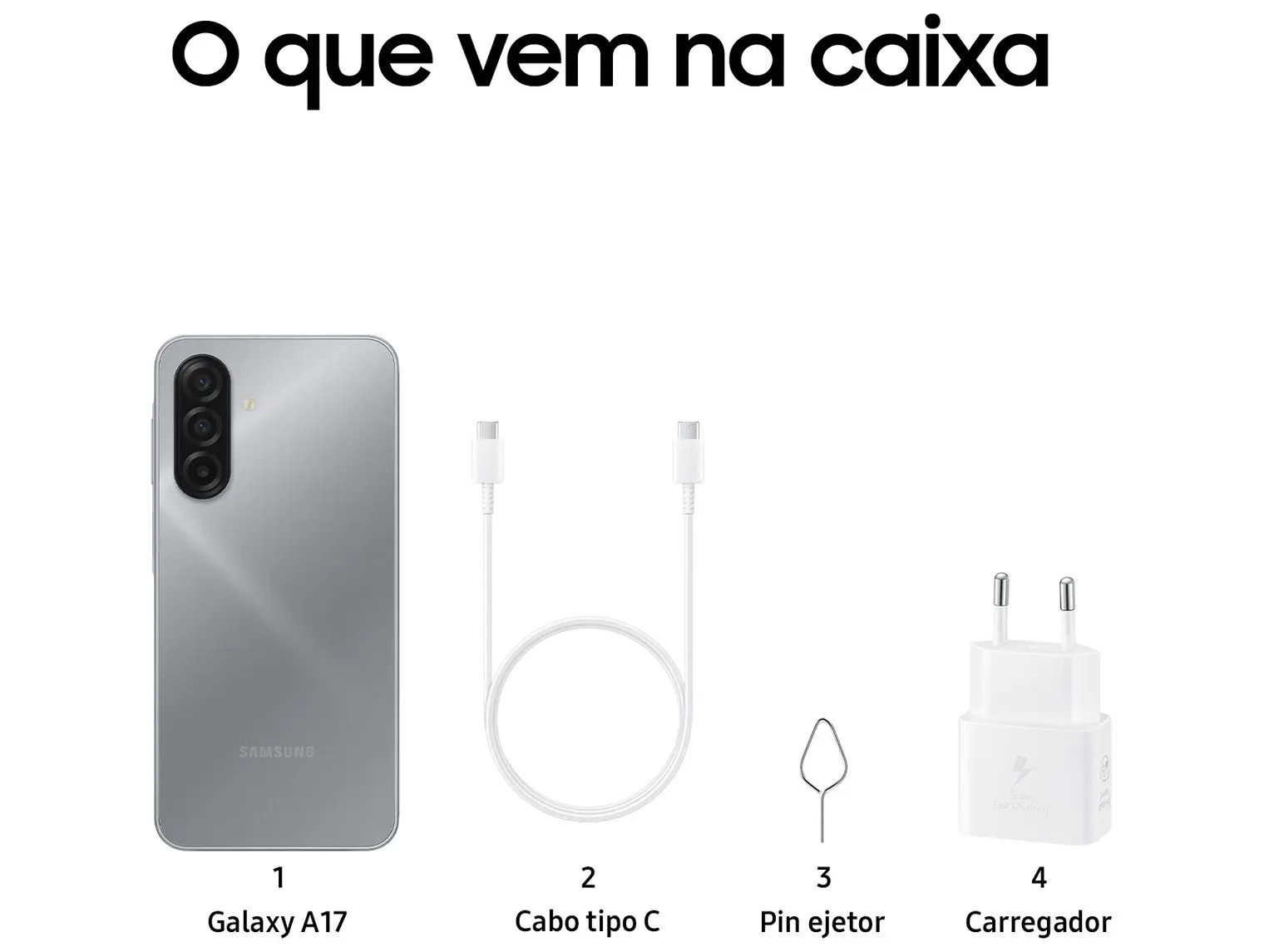 Smartphone Samsung Galaxy A17 com IA 256GB 8GB RAM Câmera de 50MP Tela de 6.7 NFC IP54 - Cinza - Imagem 10