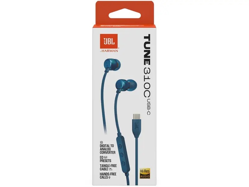 Fone de Ouvido JBL Tune 310C, USB-C, Azul - 28913775 - Imagem 2