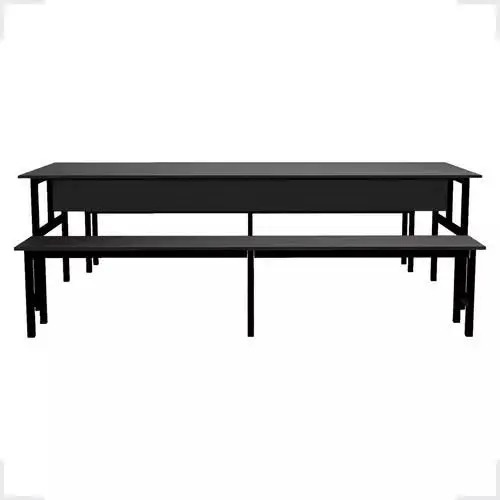 Conjunto Mesa para Refeitório 10 Lugares com Bancos Separado - DE ASTRO - Imagem 2