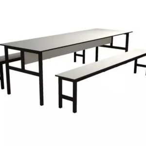 Conjunto Mesa para Refeitório 8 Lugares com Bancos Separado - DE ASTRO