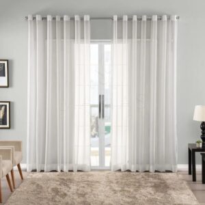 Cortina Gaze de Linho 3,00m x 2,70m Sem Forro Para JanelaQuartoeSala - Marias Enxoval Cortinas