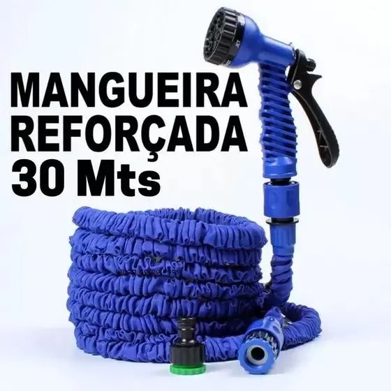 Mangueira 30 metros Mágica Elástica Original Expansível Resistente - Jardim - Carro - MANGUEIRA MAGICA 30M - Imagem 4