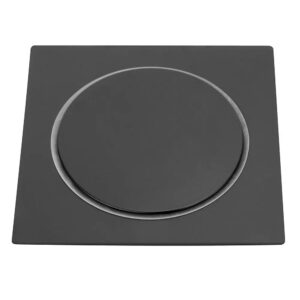 Ralo Click P/Banheiro Quadrado Preto Black 10x10 Veda Cheiro - Modelar