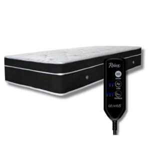 Colchão Com Massageador Solteiro 0,88x1,88 cor Preto ALLMAG