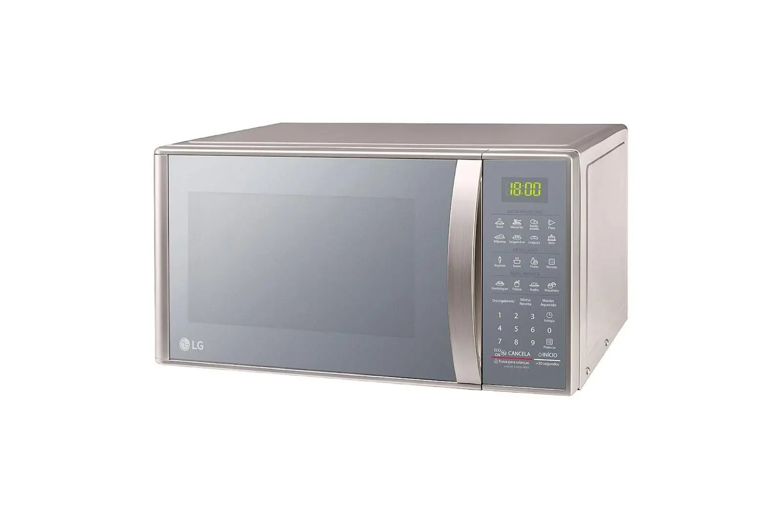 Micro Ondas LG 30L MS3043BR Limpa Fácil 127V Prata - Imagem 2