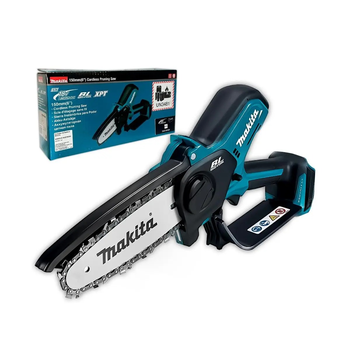 Podador de Galhos Makita DUC150Z01 18V LXT Sabre 15cm Sem Bateria e Carregador
