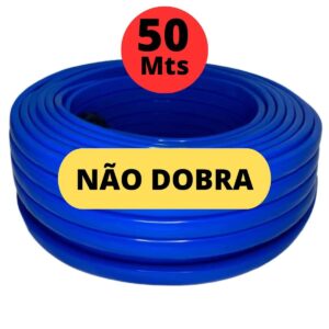 Mangueira ANTI-TORÇÃO 50 METROS Resistente Chata Reforçada Não Dobra Para Quintal Casa - Ledmang