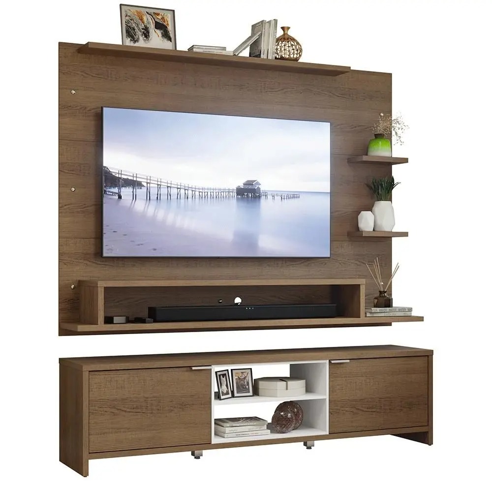 Rack com Painel para TV até 60 Polegadas 180 cm Metz Madesa