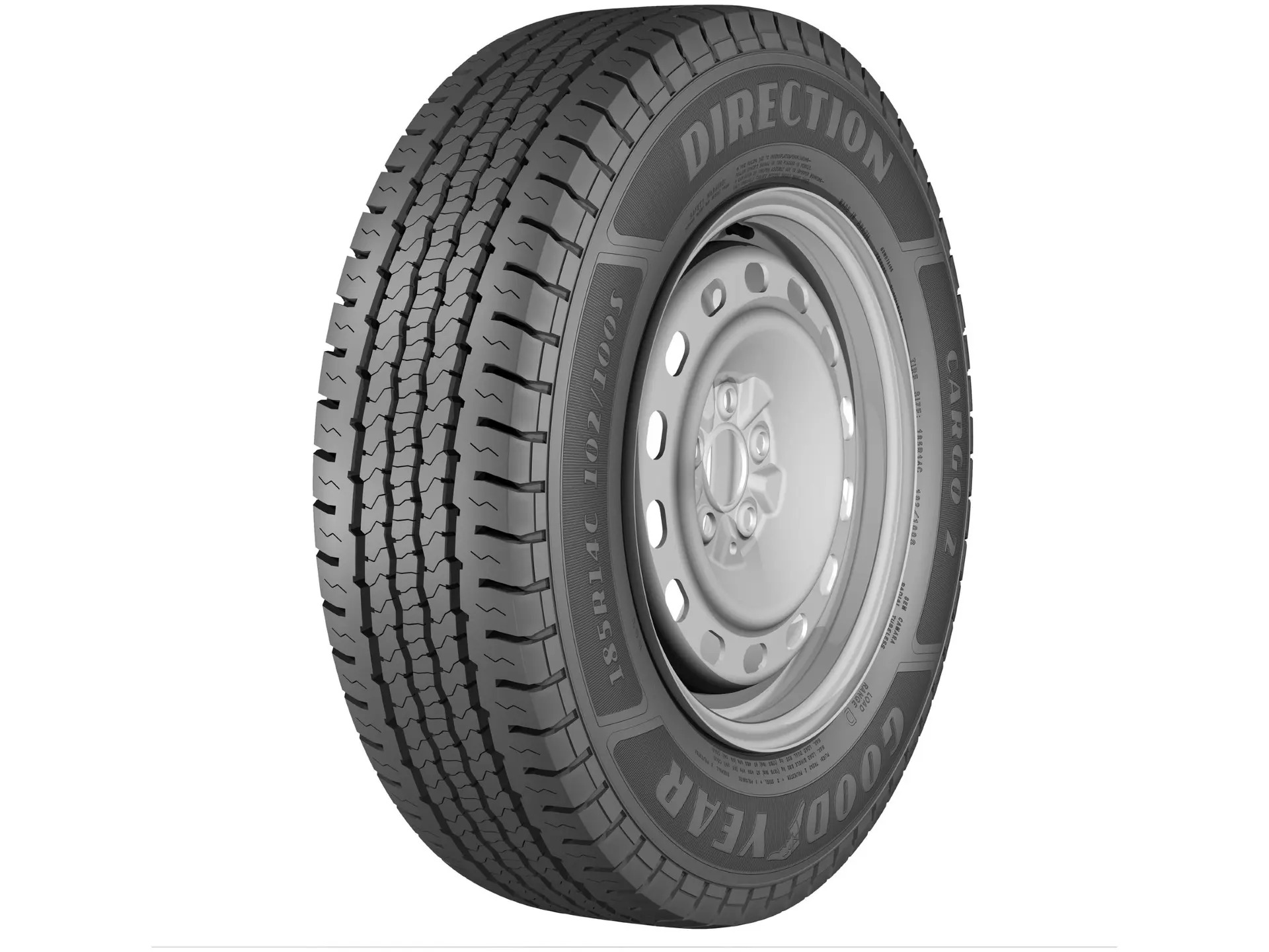 Pneu Aro 14” 185/80R14 Goodyear 102S Direction 2 Carg