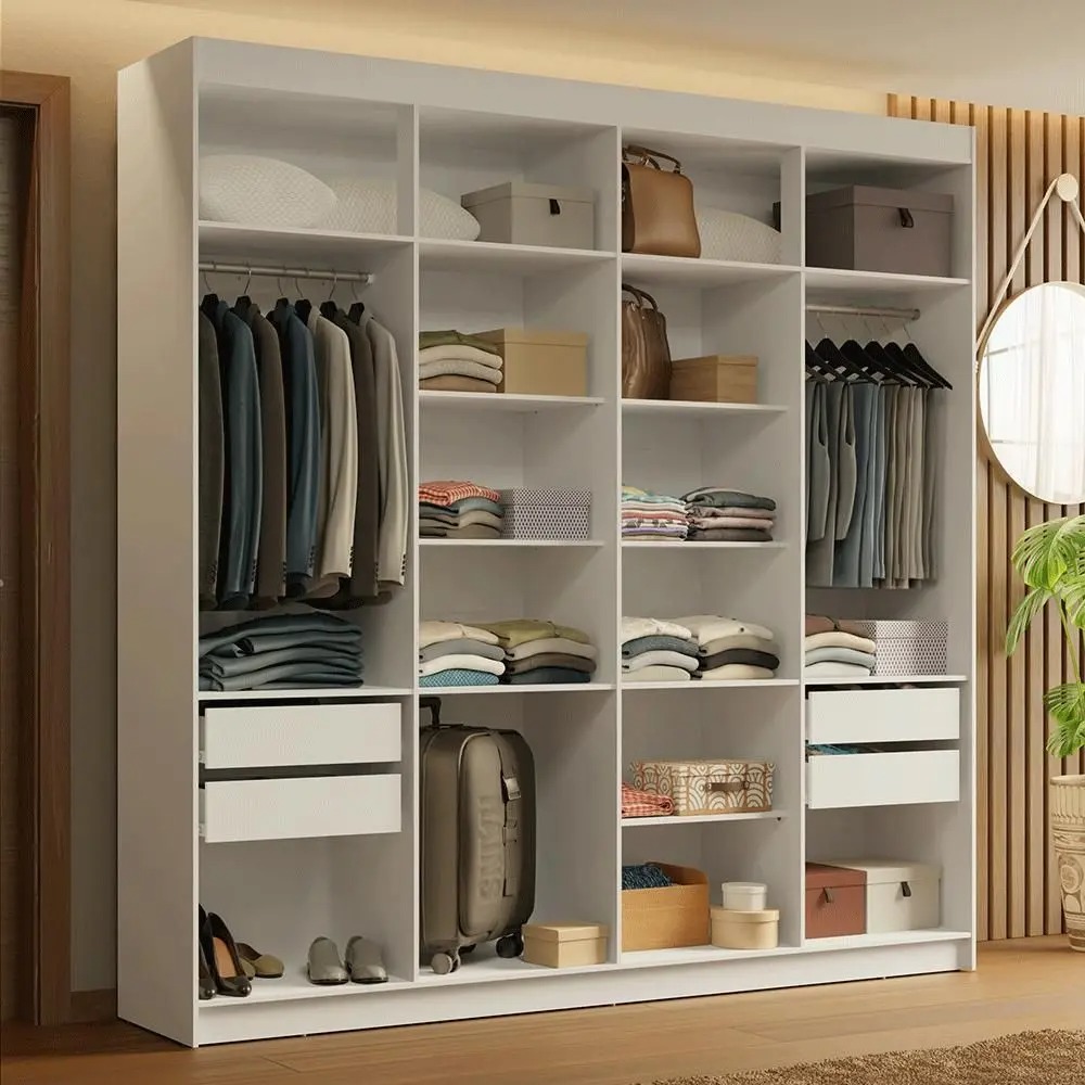 Guarda-Roupa Closet 4 Gavetas 216 cm Venus Madesa GL