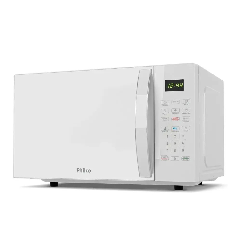 Microondas Philco PMO30B 28L 1100W Com Função Descongelar Rápido, Trava de Segurança e Display Digital