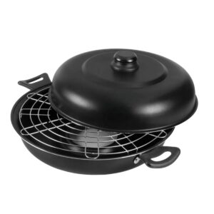 Pizza Grill e Churrasqueira Antiaderente 30cm Preto Nacional - Alumínio Nacional
