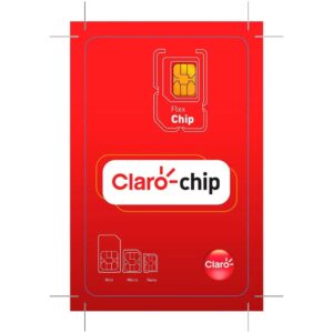 Chip Triplo Corte Claro 5G Pré-Pago Cobertura Nacional