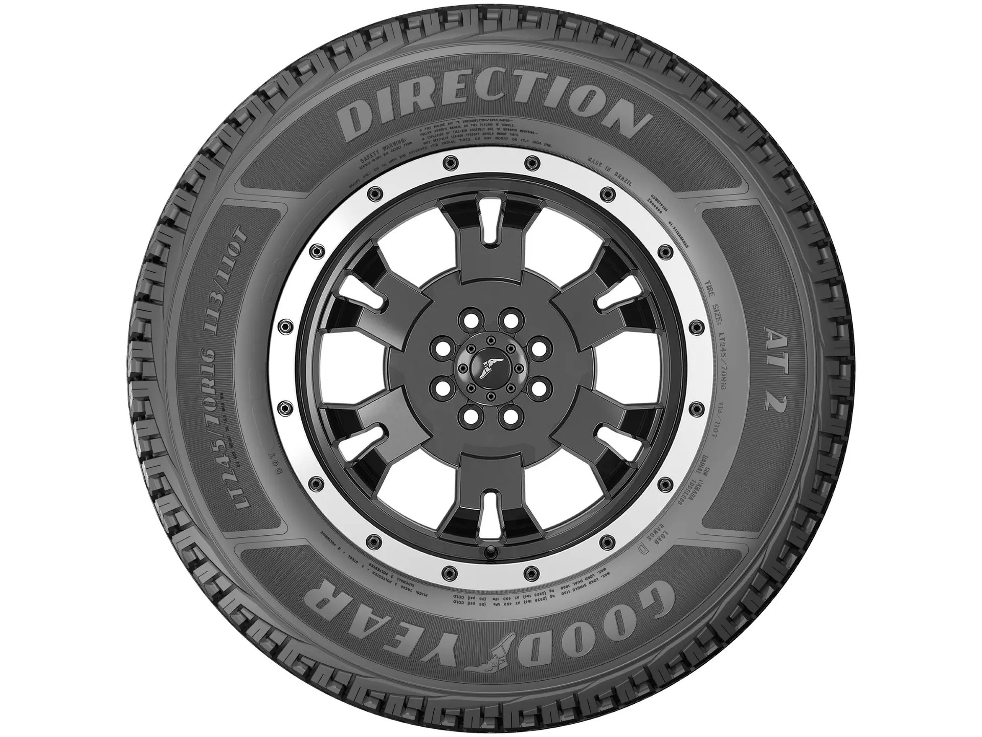 Pneu Aro 16” 245/70R16 Goodyear 113/110T Direction 2 A - Imagem 3
