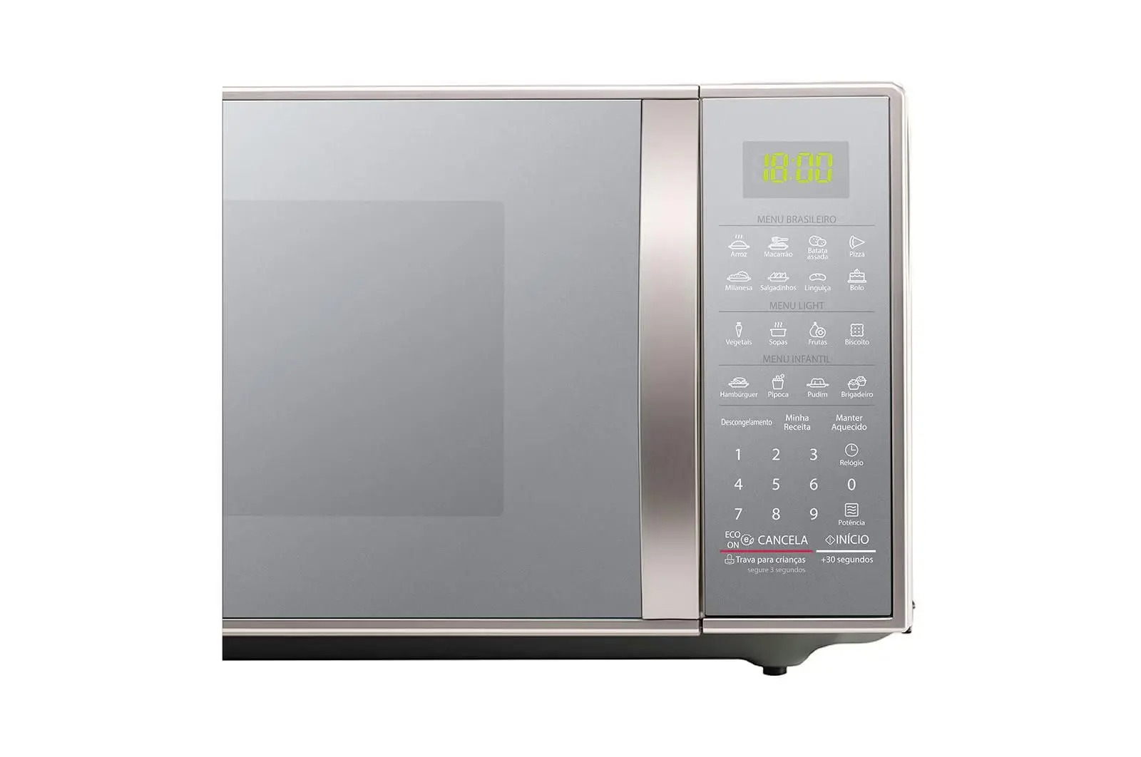 Micro Ondas LG 30L MS3043BR Limpa Fácil 127V Prata - Imagem 3