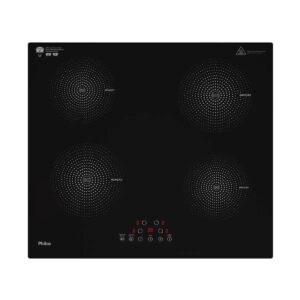 Fogão Cooktop Indução Philco PCT40A Preto 4 Bocas 220V Vidro Cerâmico Touch 9 Níveis