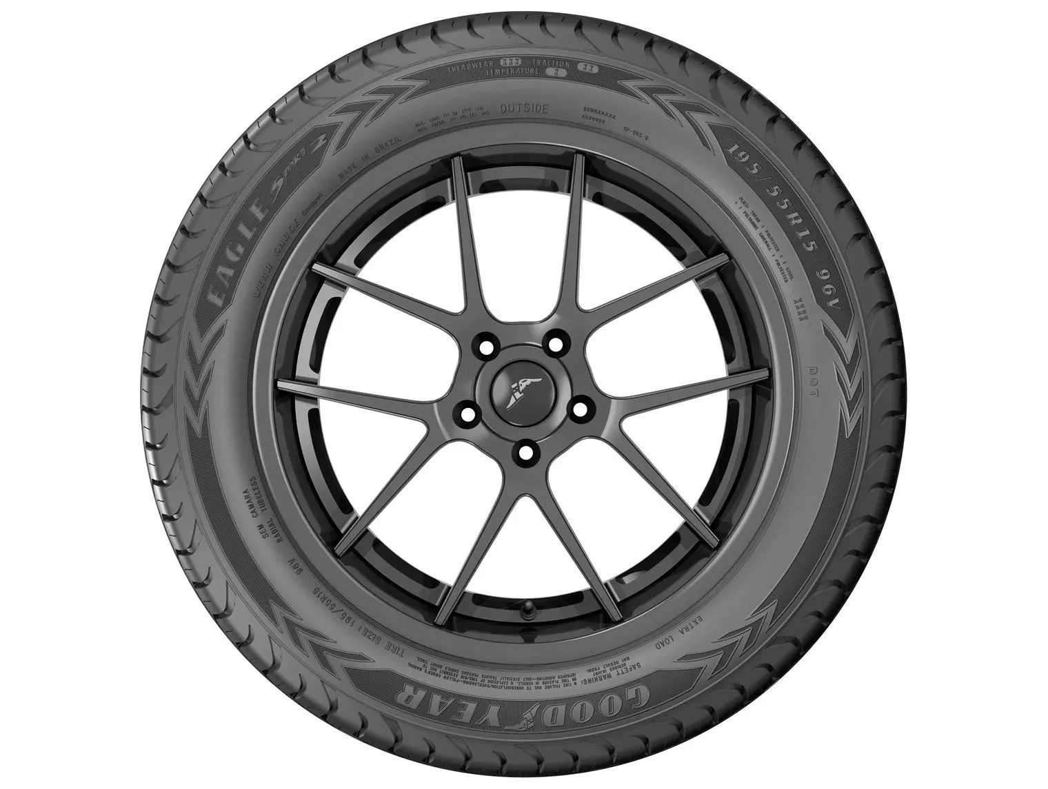 Pneu Aro 17" 215/50R17 Goodyear 91V Eagle Sport 2 - Imagem 4