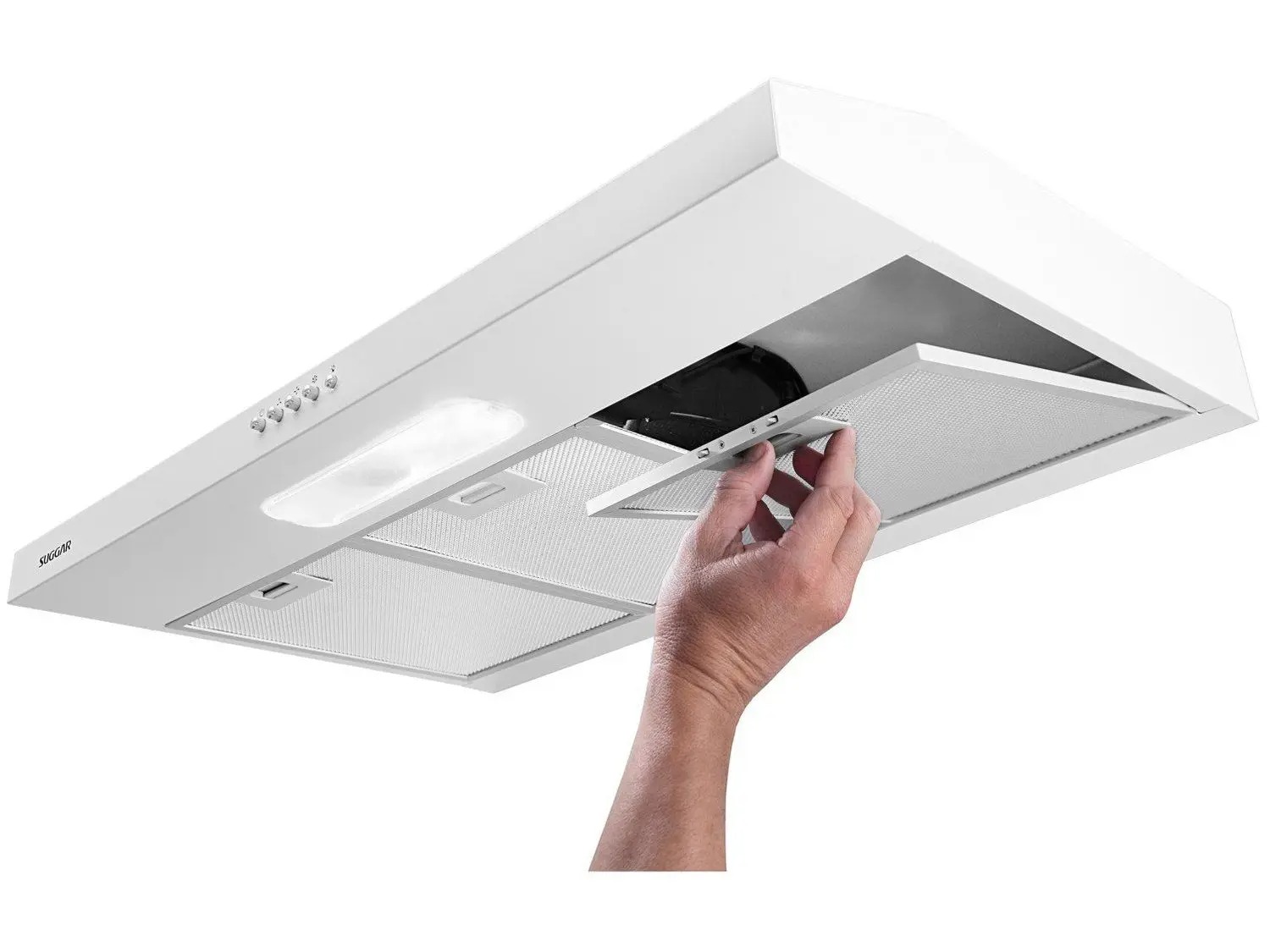 Depurador De Ar Suggar Slim 80cm 3 Velocidades Branco - Imagem 5