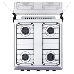 Fogão 4 Bocas Atlas Mônaco Plus Preto Com Mesa Inox E Acendimento Automático Bivolt - Imagem 3
