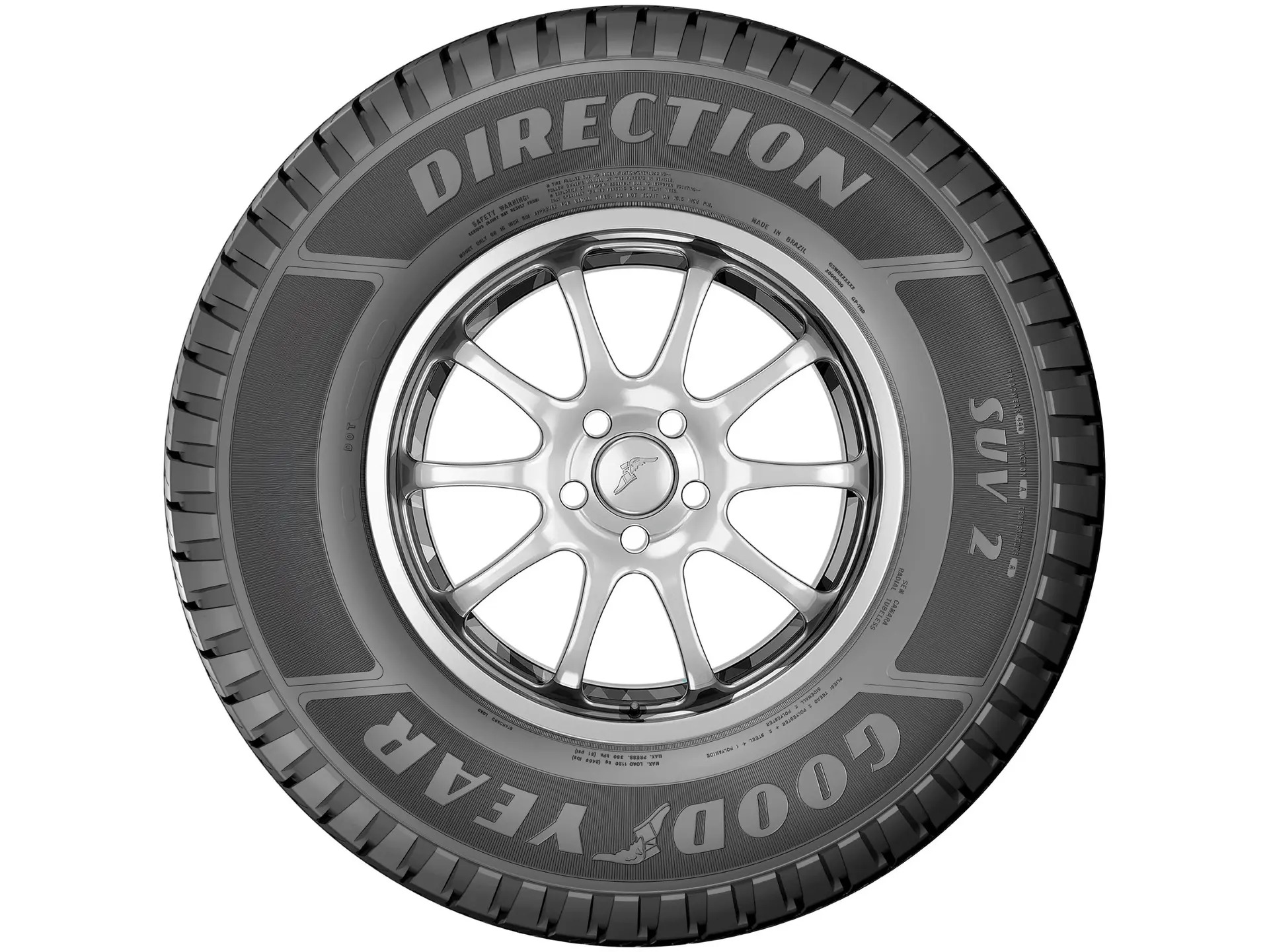 Pneu Aro 15” 205/65R15 Goodyear 94T Direction 2 SU - Imagem 4
