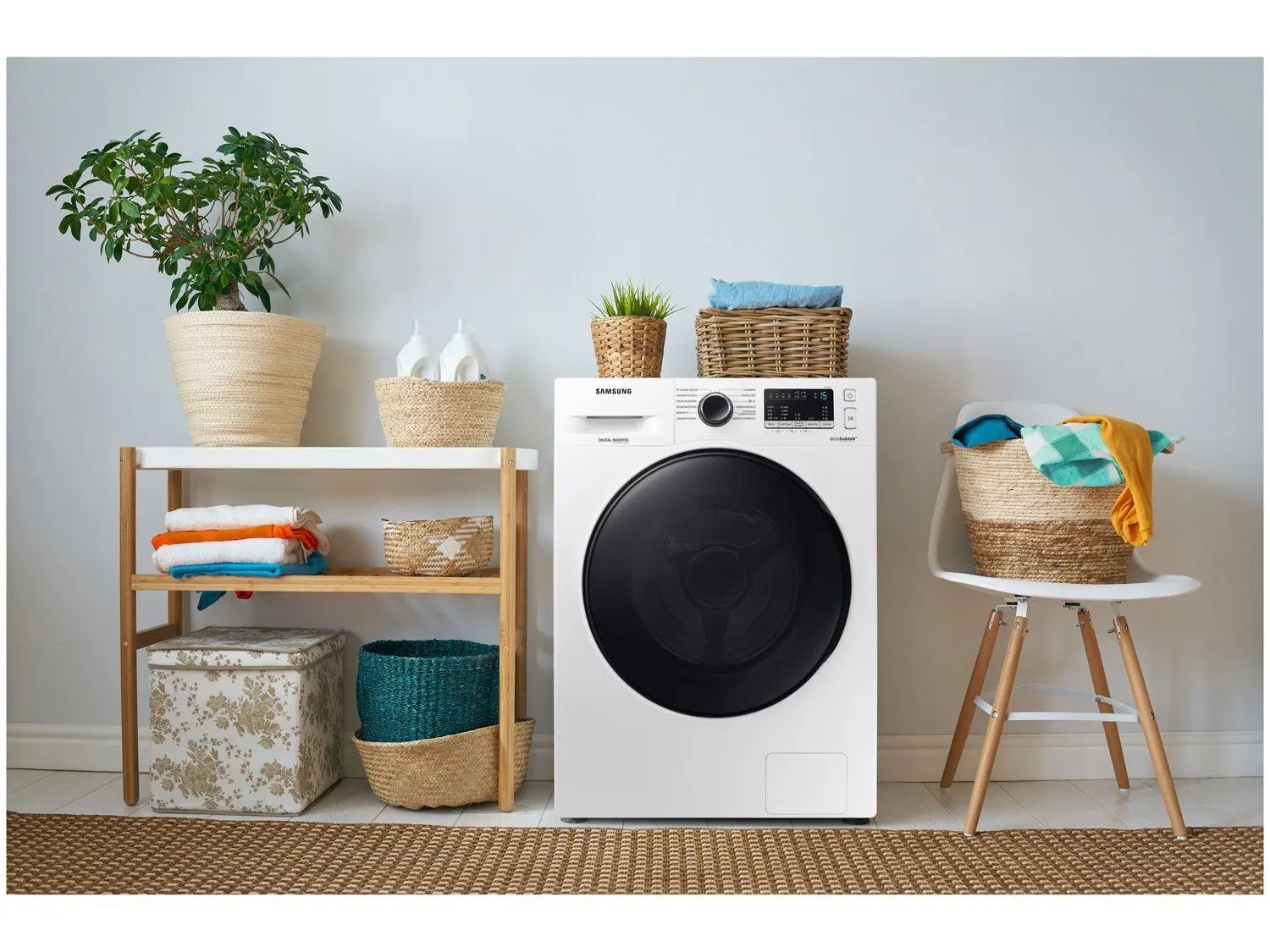 Lava e Seca Samsung 11kg Inverter - 3 em 1 Água Quente e Fria Branca WD11A4453BW - Imagem 2