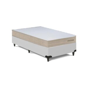 Cama Box e Colchão Poli D33 - Solteirão(108x198) - Ortoclass - Ortobom