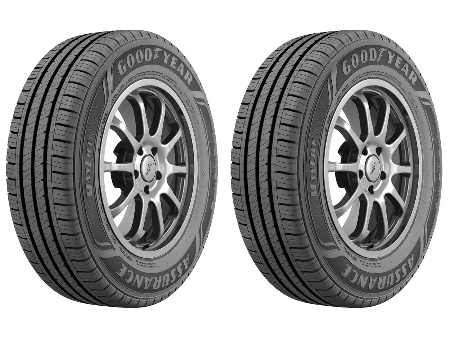 Kit 2 Pneus Aro 14” 175/65R14 Goodyear 86H Maxlife - Assurance