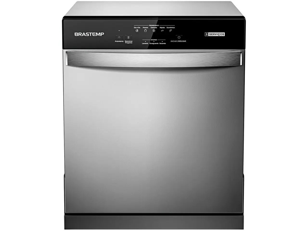 Lava-louças Brastemp 8 Serviços BLF08 - Cinza Metálico - Imagem 2