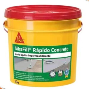 Sikafill Rapido Cinza Concentro 15 Kg Manta Liquida Acabamento Concreto Cor Cinza Concreto