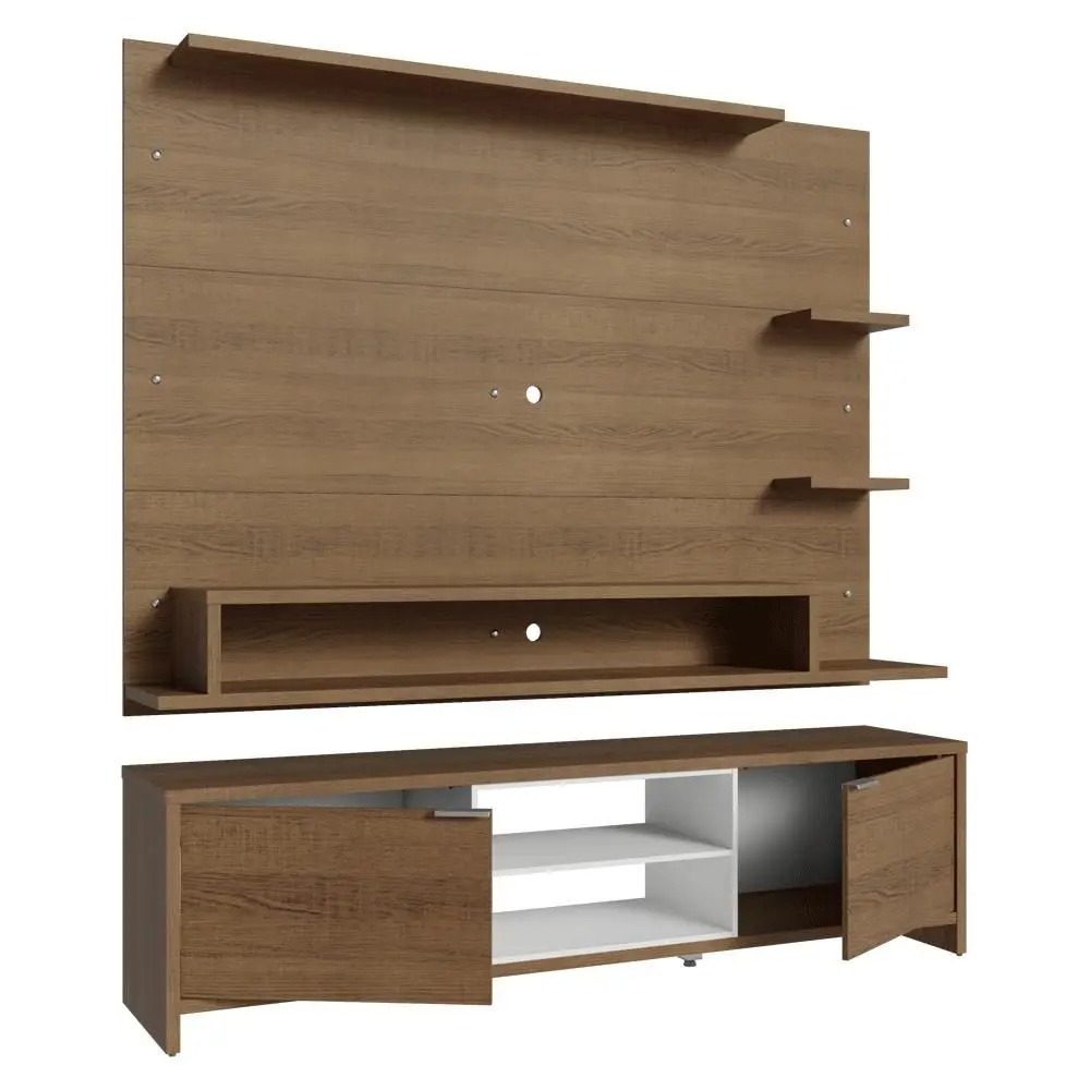 Rack com Painel para TV até 60 Polegadas 180 cm Metz Madesa - Imagem 8