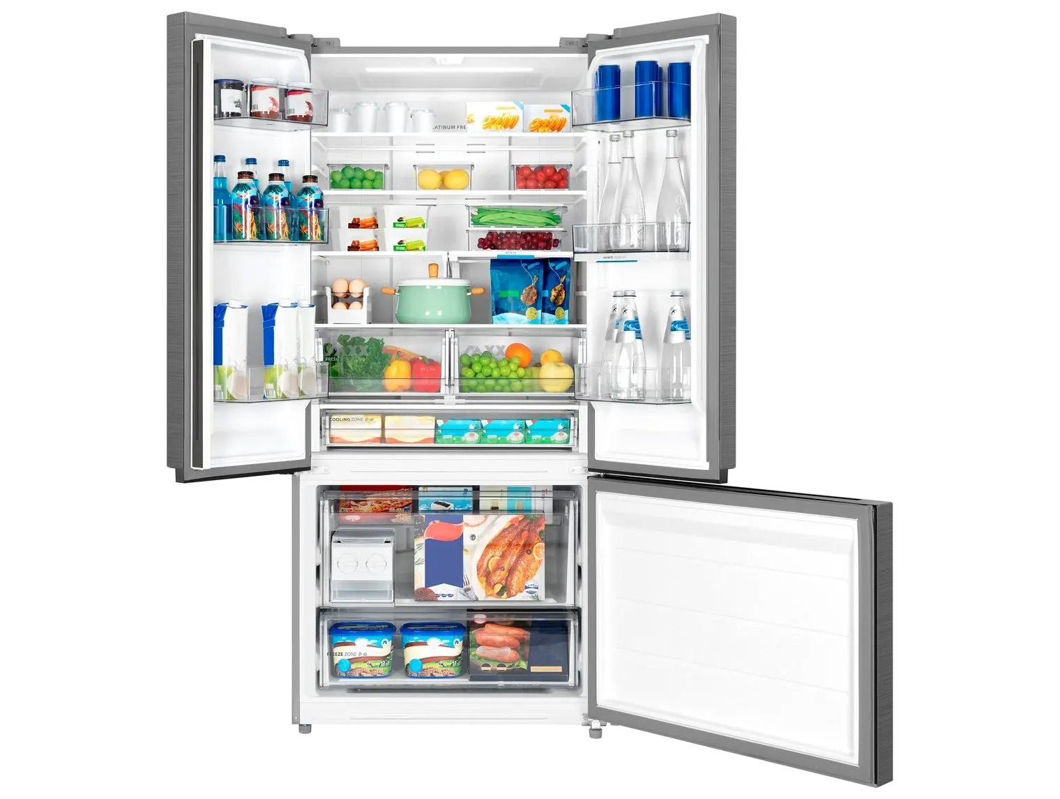 Geladeira/Refrigerador Midea Smart Frost Free Multidoor Cor Inox 672L MDRM905MMD463 Bivolt - Imagem 2
