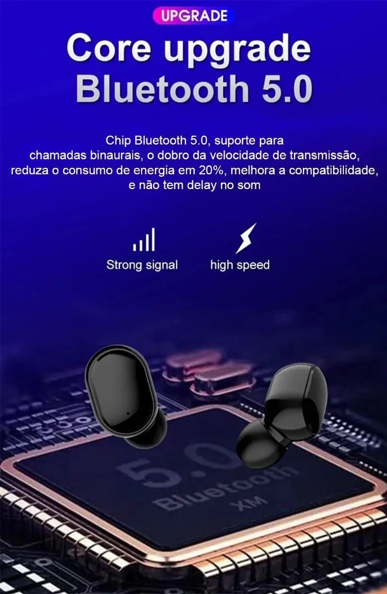 Fone Via Bluetooth Barato Sem Fio Com Garantia Original - 01Smart - Imagem 7