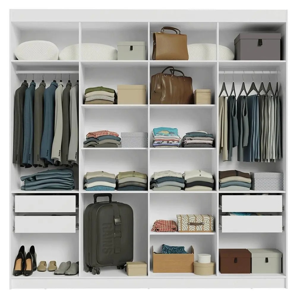 Guarda-Roupa Closet 4 Gavetas 216 cm Venus Madesa GL - Imagem 5