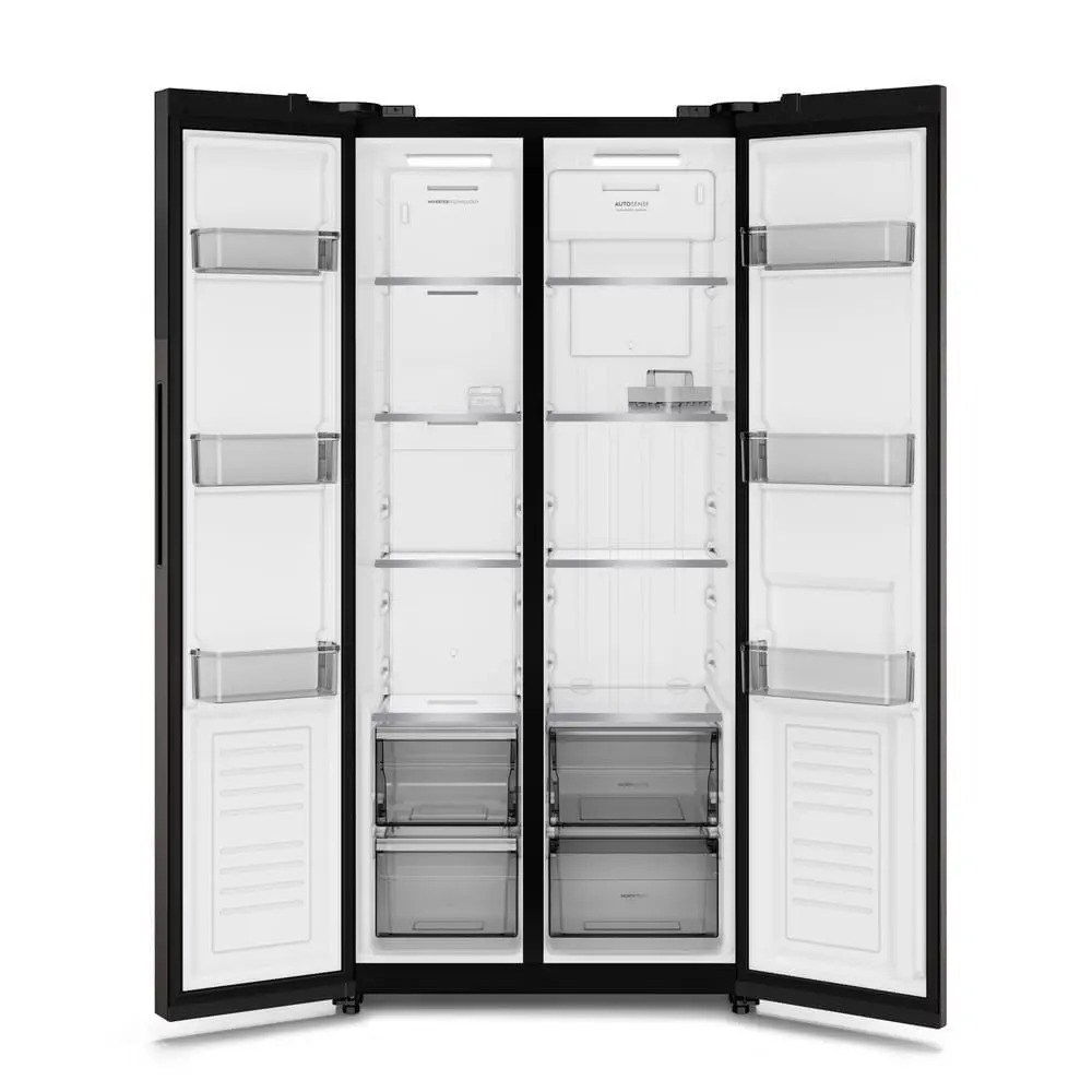 Geladeira Electrolux Frost Free Inverter 431L AutoSense Bivolt Side by Side Black Inox Look (ES40B) - Imagem 2