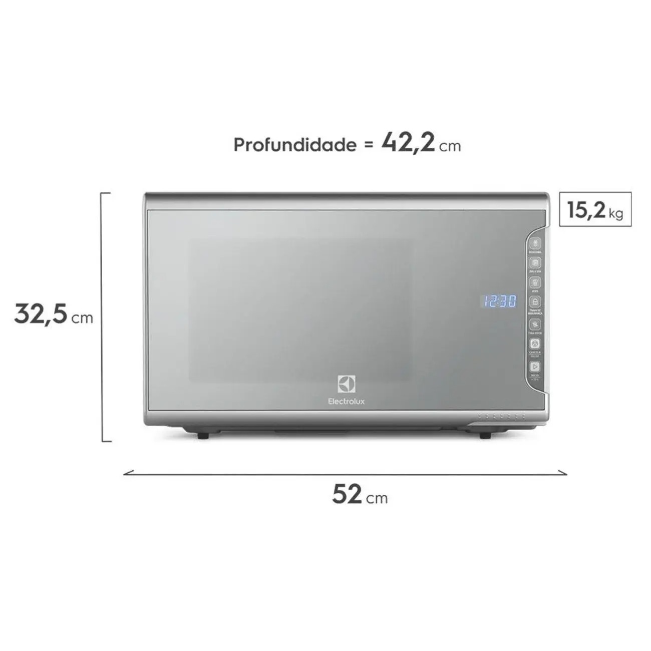 Micro-ondas Electrolux 31L cor Inox Espelhado com Painel Integrado e Função Tira Odor (MI41S) - Imagem 2